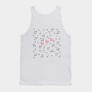 musical notes face mask Tank Top